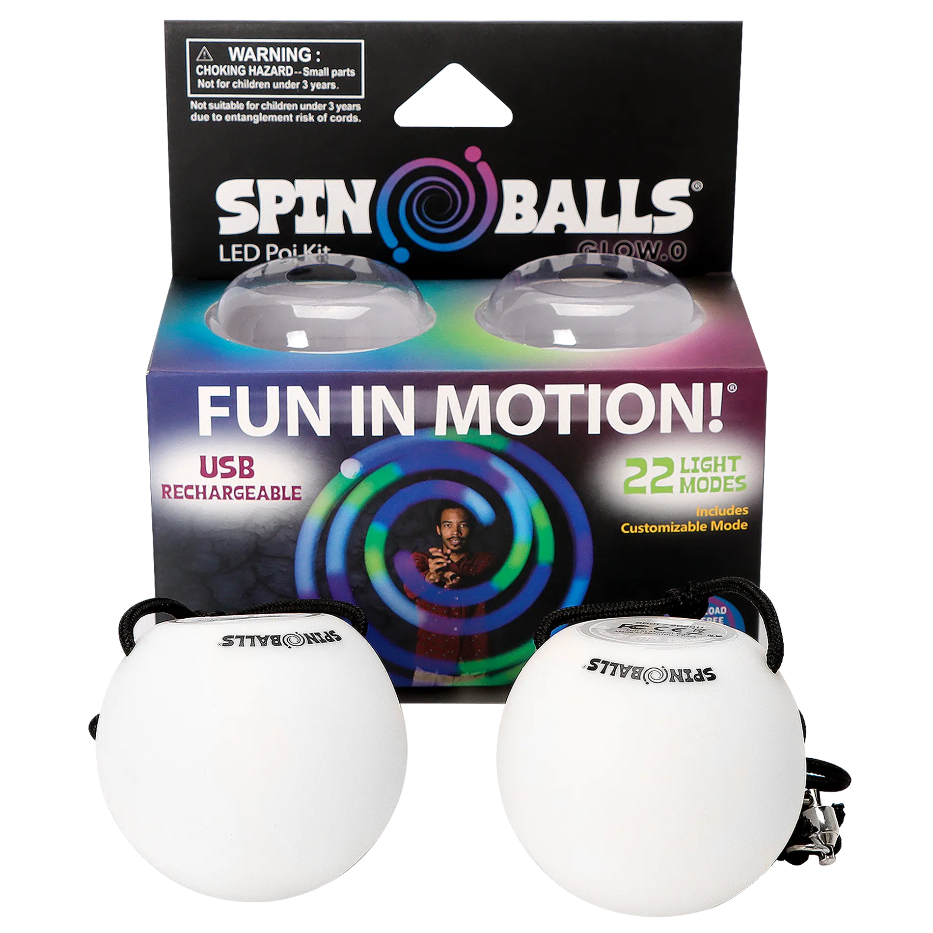Glow. 0 LED Rechargeable Poi Set - Glow Skill