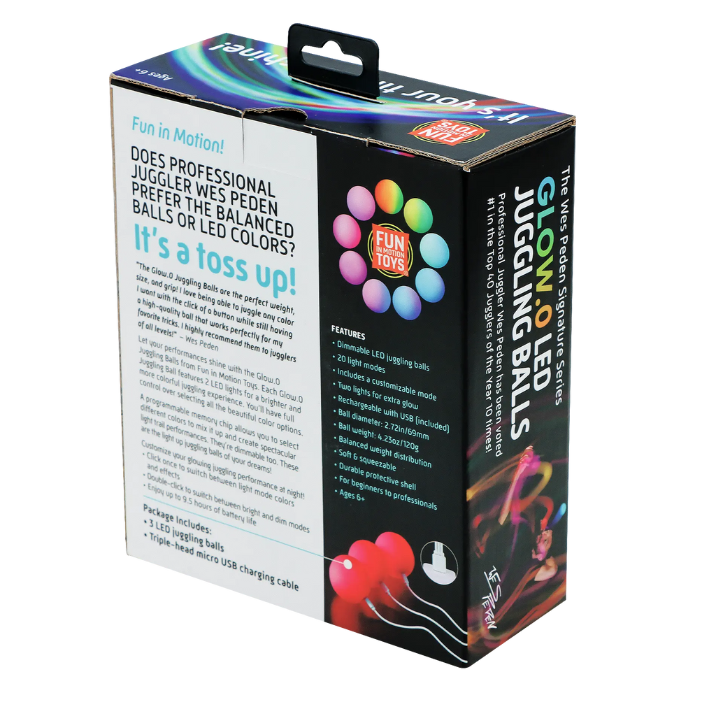 Wes Peden Glow.0 Juggling Balls - Play Time