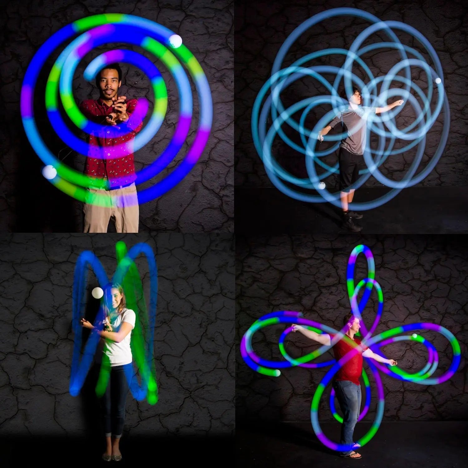 Glow. 0 LED Rechargeable Poi Set - Glow Skill